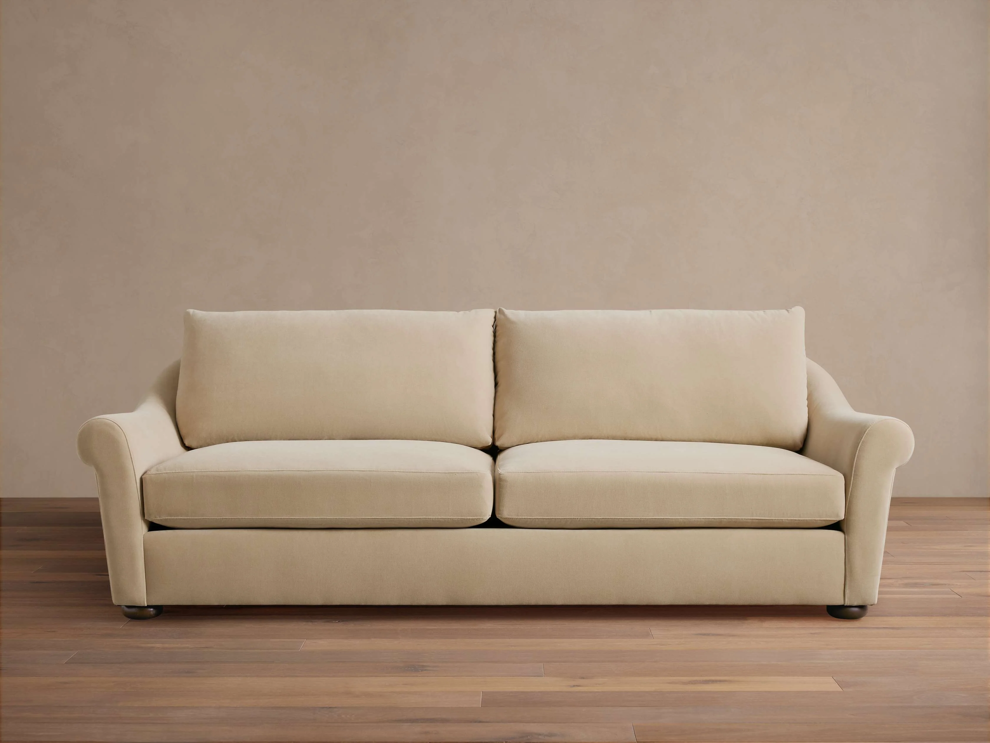 Archwood 96" Sofa in Quincy Fawn