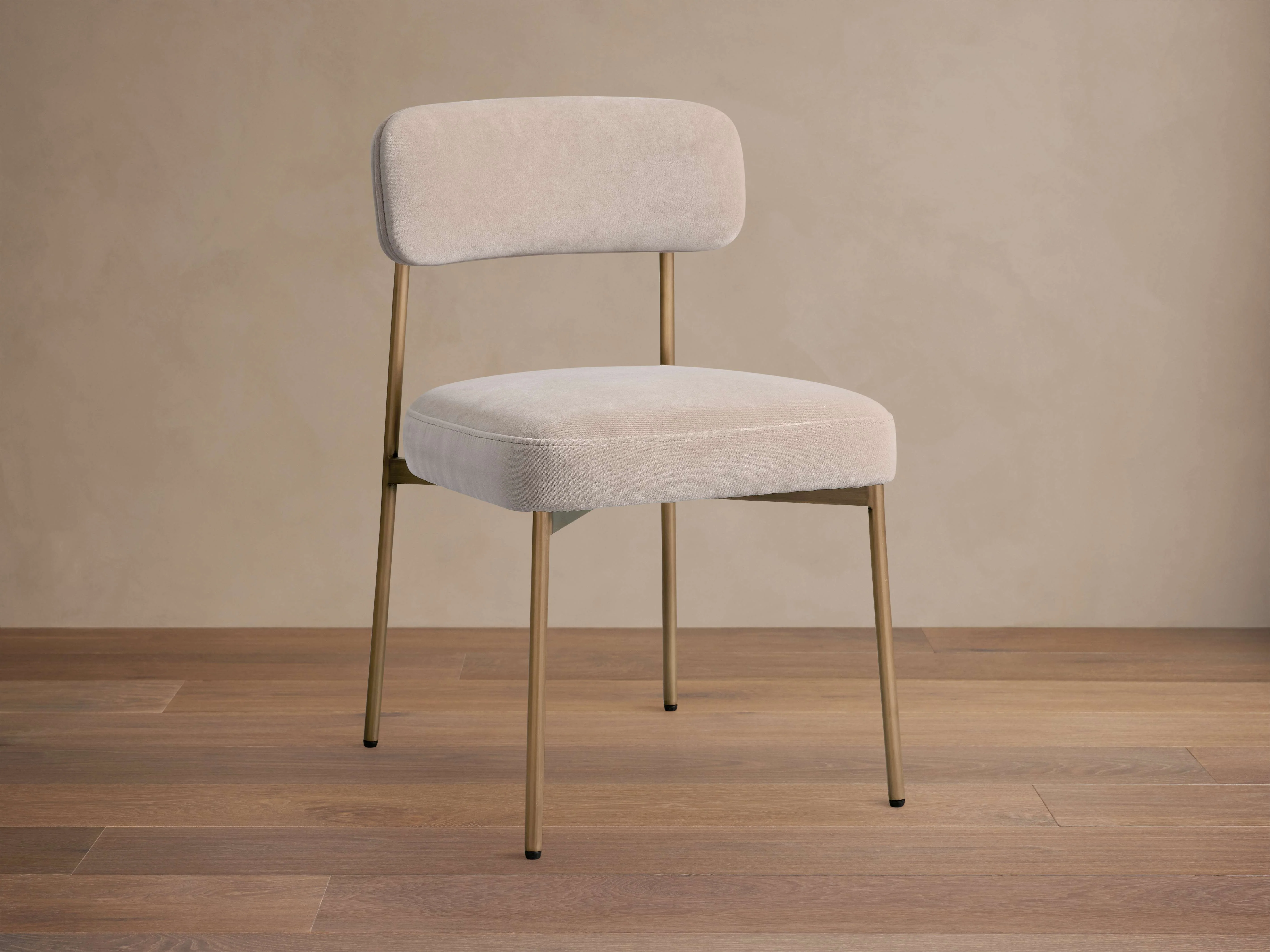 Billie Dining Chair in Antique Brass