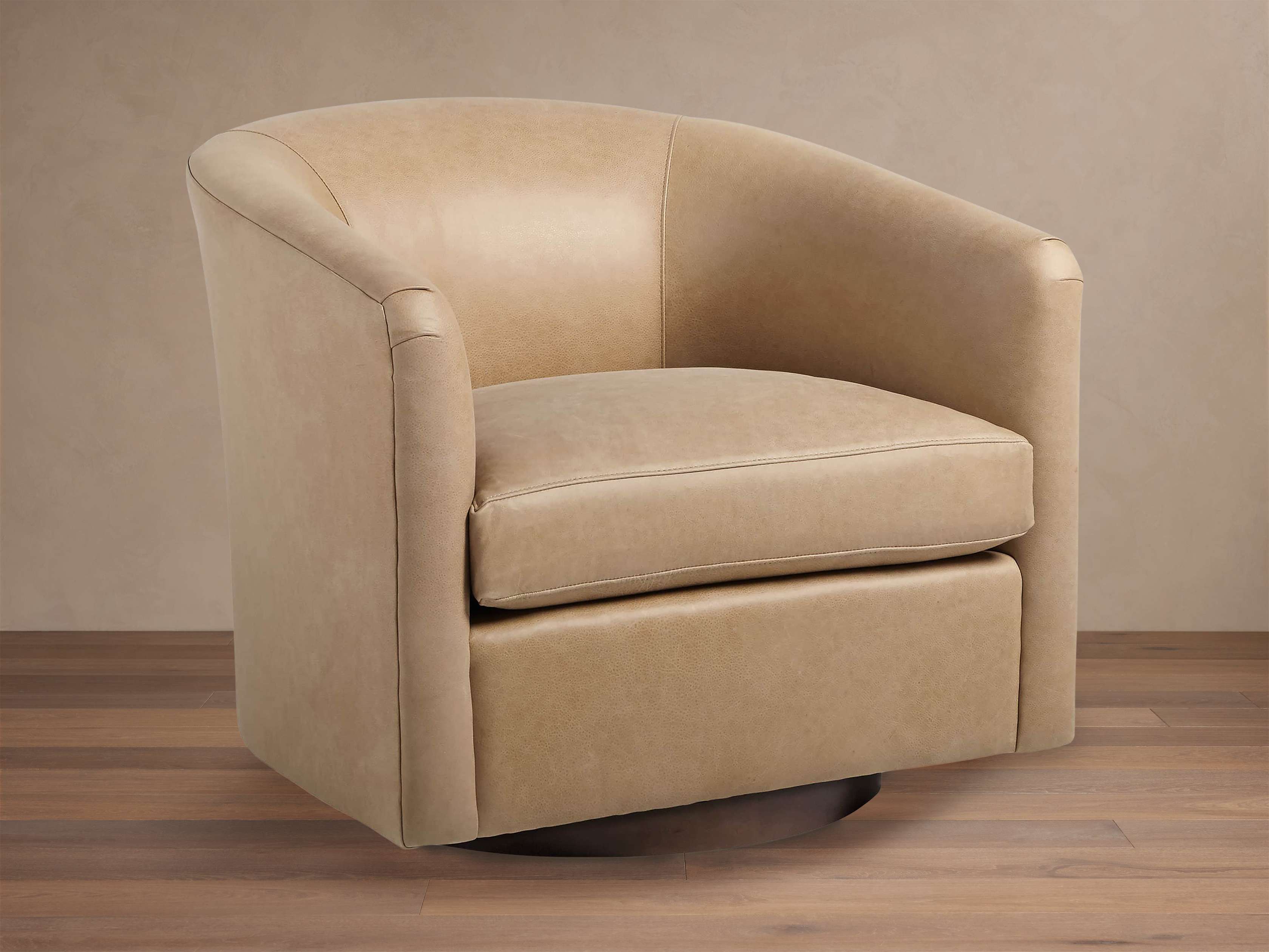 Bowan Leather Swivel Chair