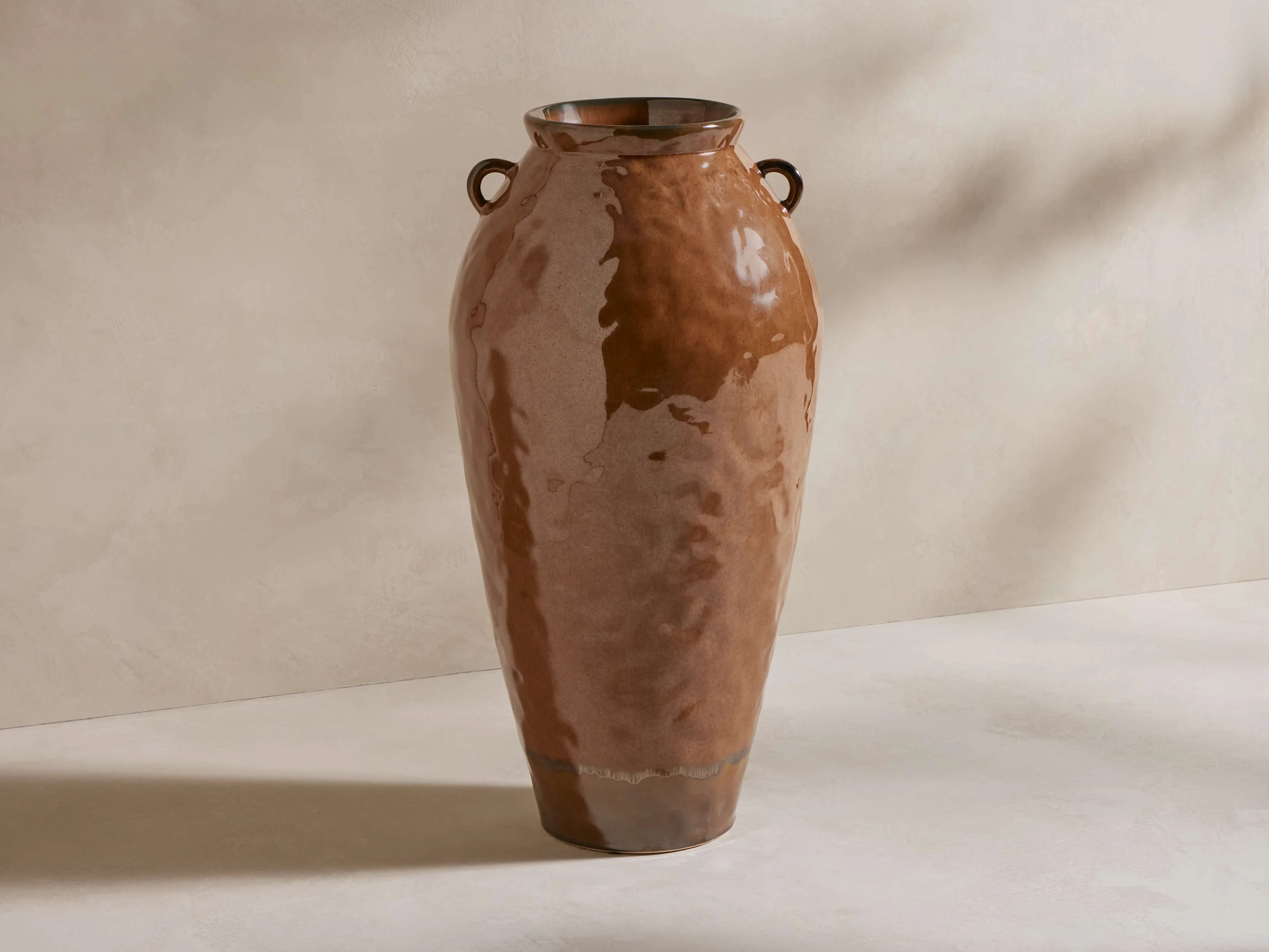 Bronwen Floor Vase in Praline