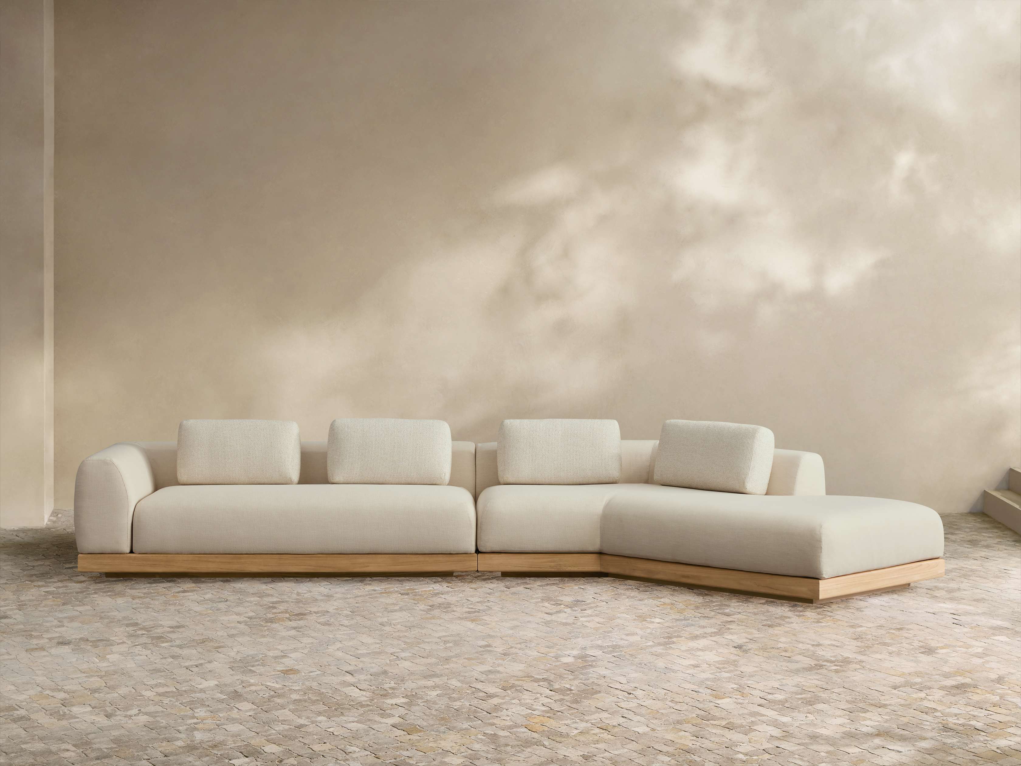 Carmel Outdoor Two-Piece Bumper Sectional