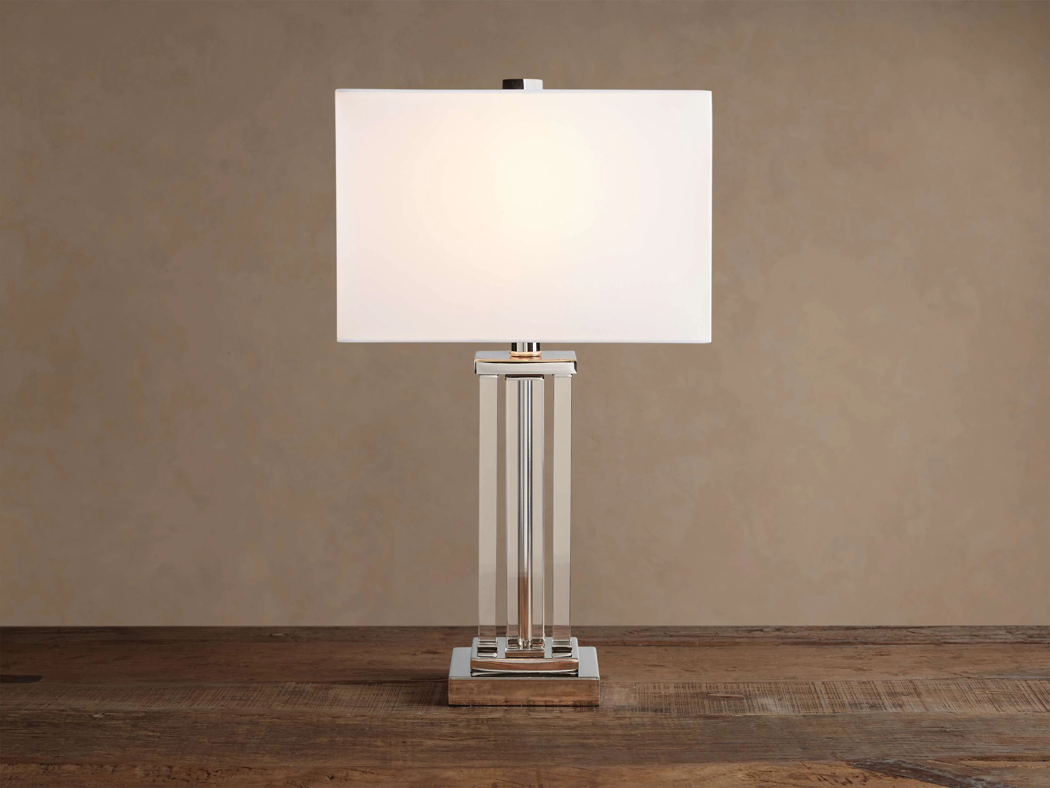 Dawson 20" Table Lamp in Nickel