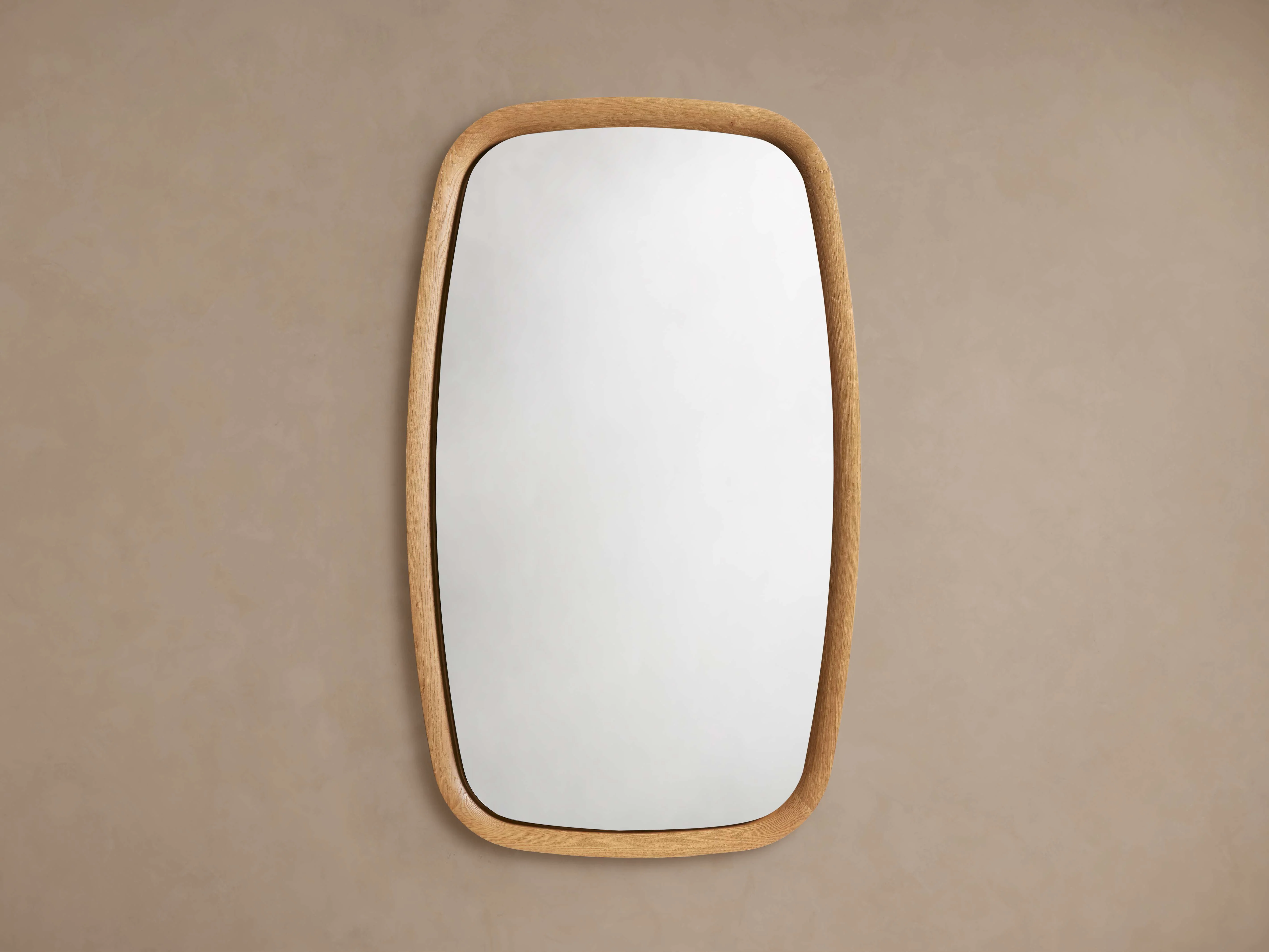 Diega Oak Wall Mirror in Honey