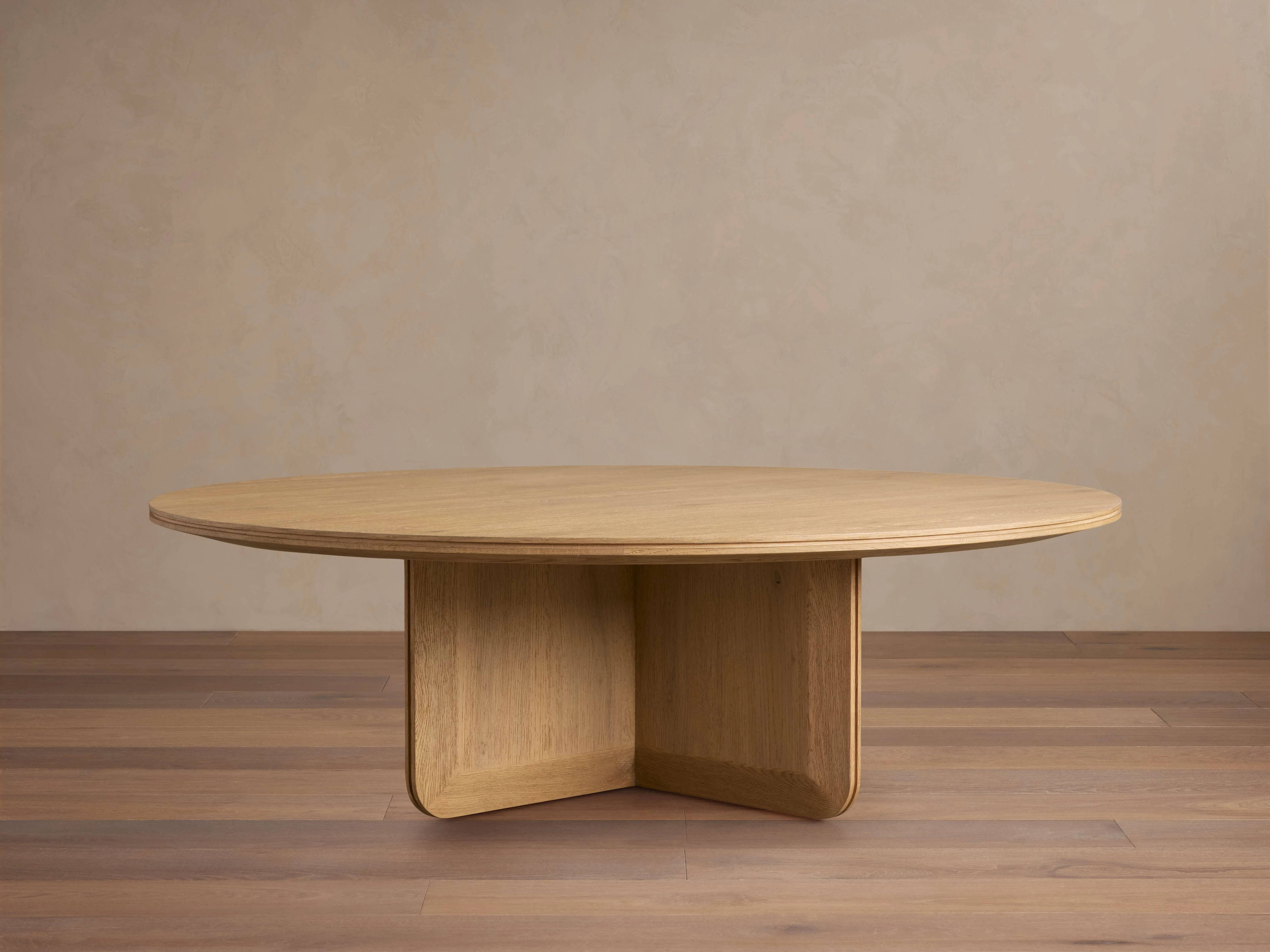 Felton Round Coffee Table in Honey