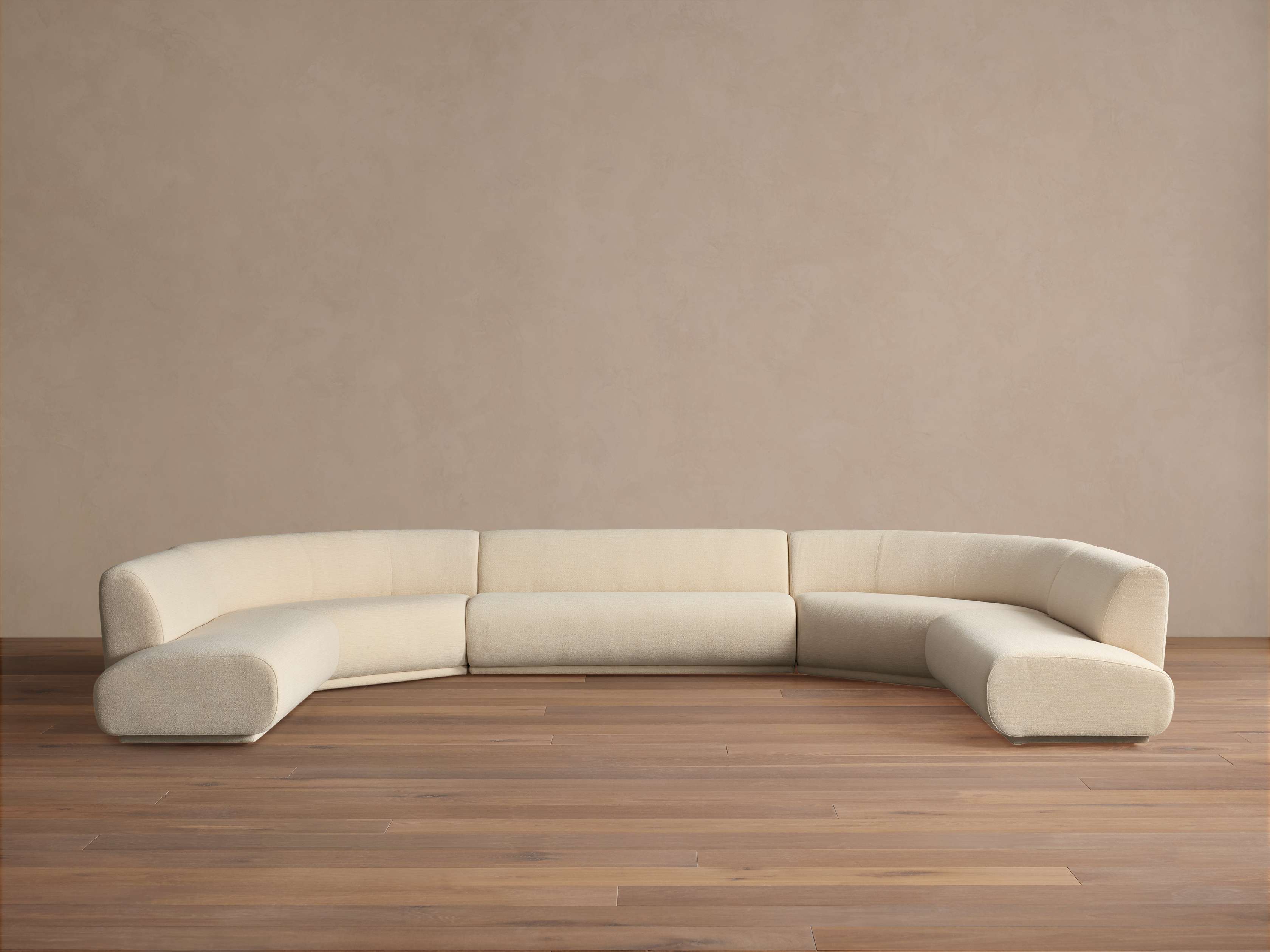 Gianni Five-Piece Curved Bumper Sectional