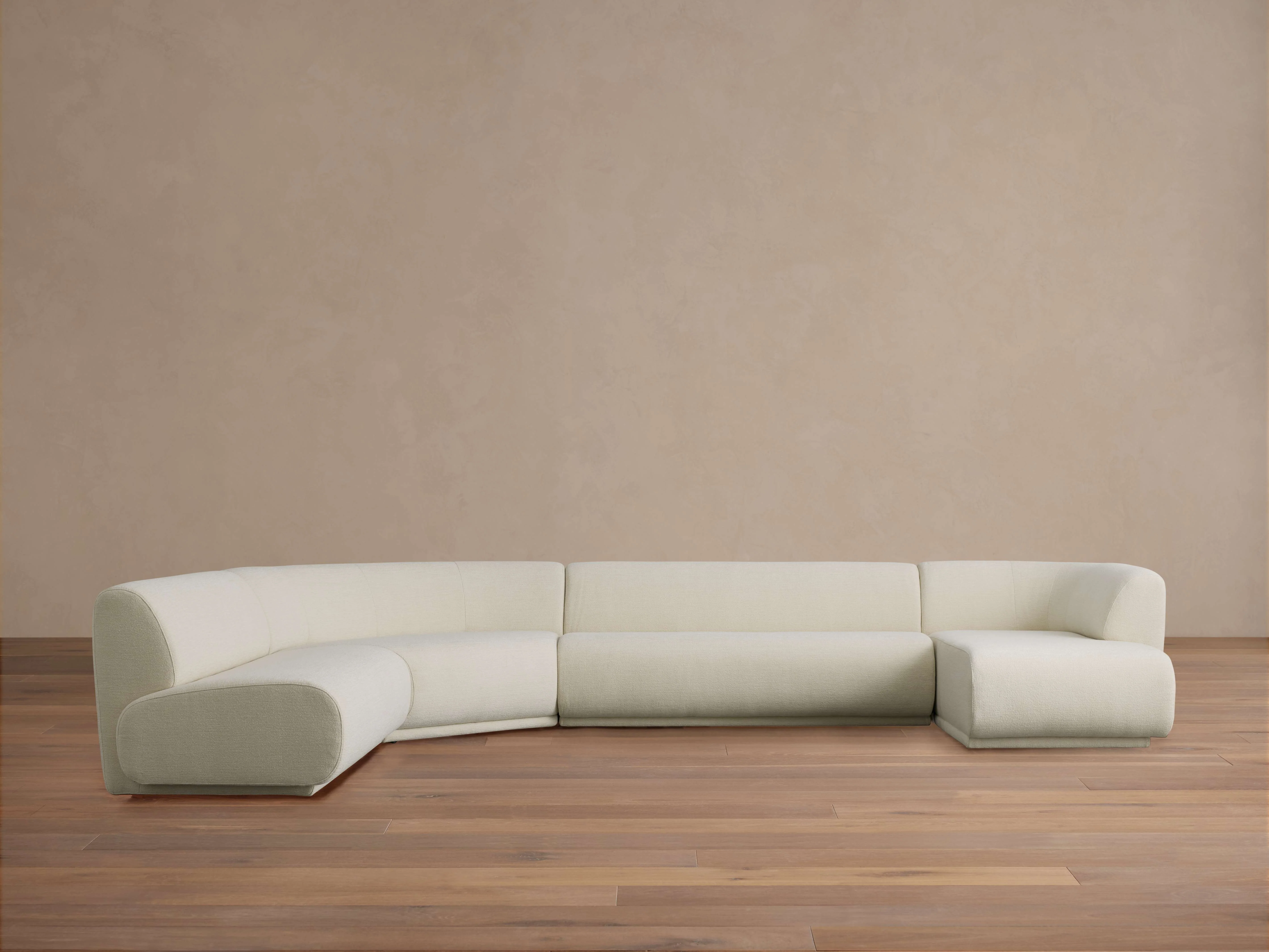 Gianni Armless Four-Piece Chaise Sectional