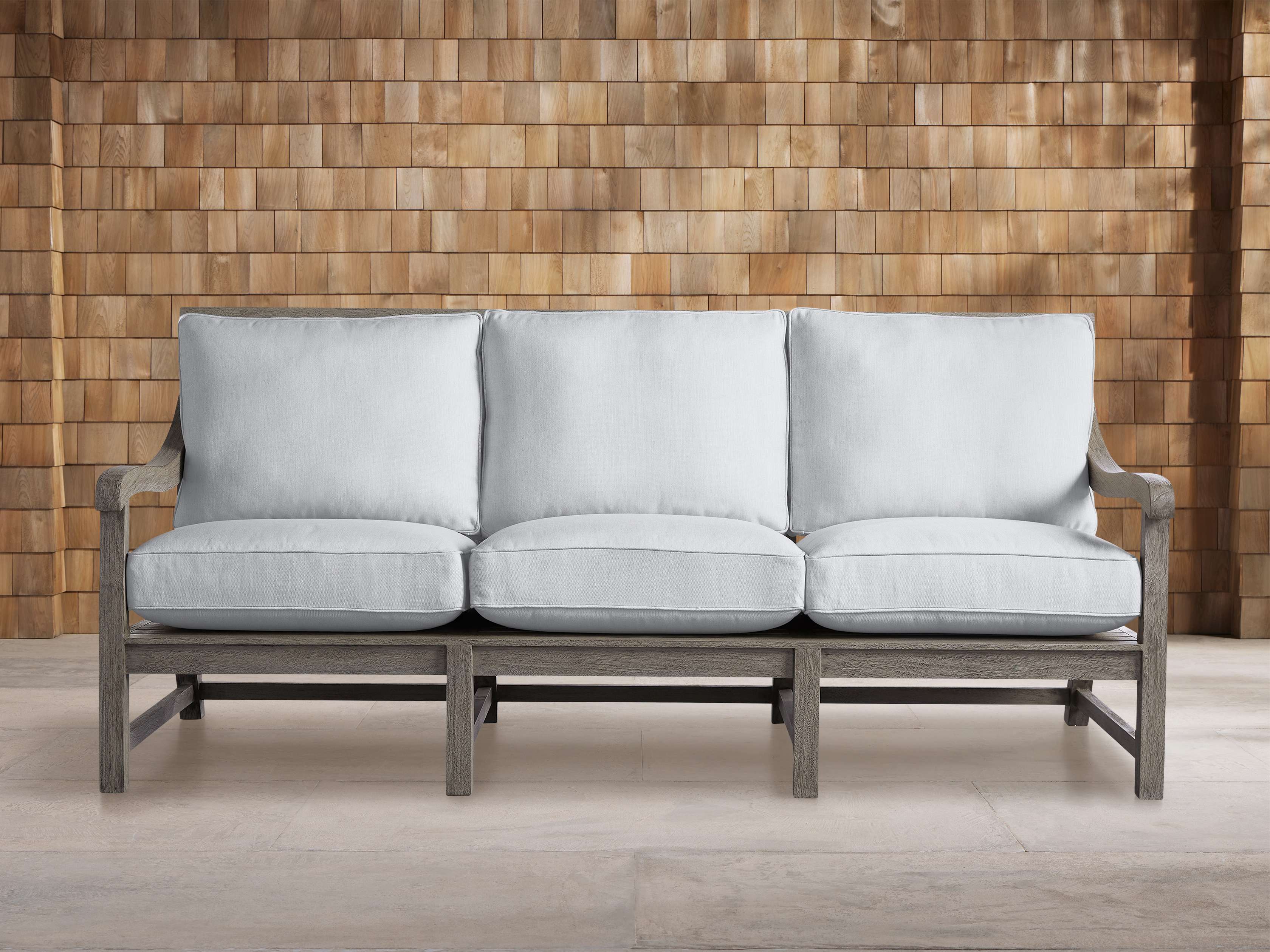 Hamptons Outdoor Sofa in Weathered Fawn