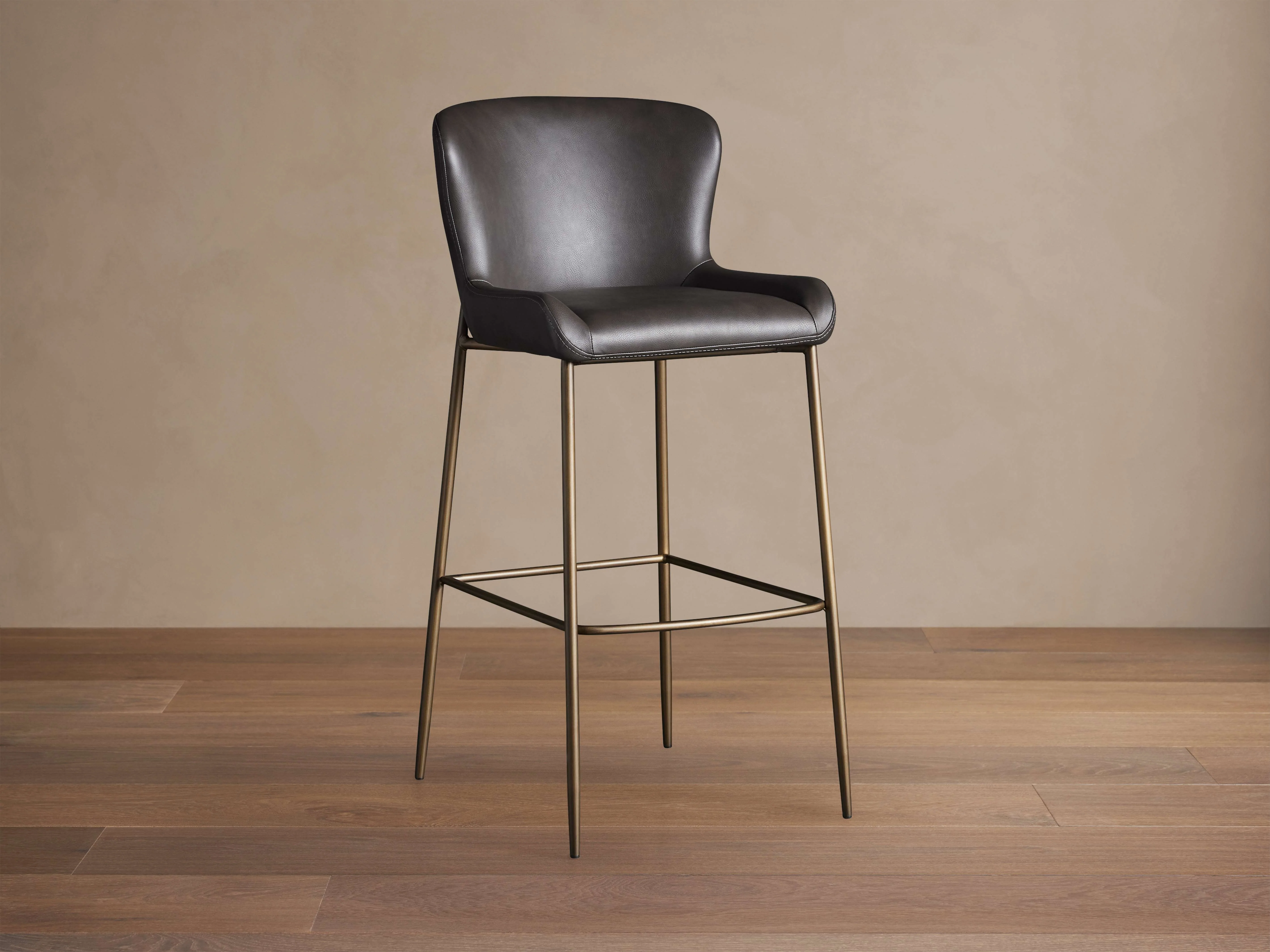Kirsten Faux Leather Stool