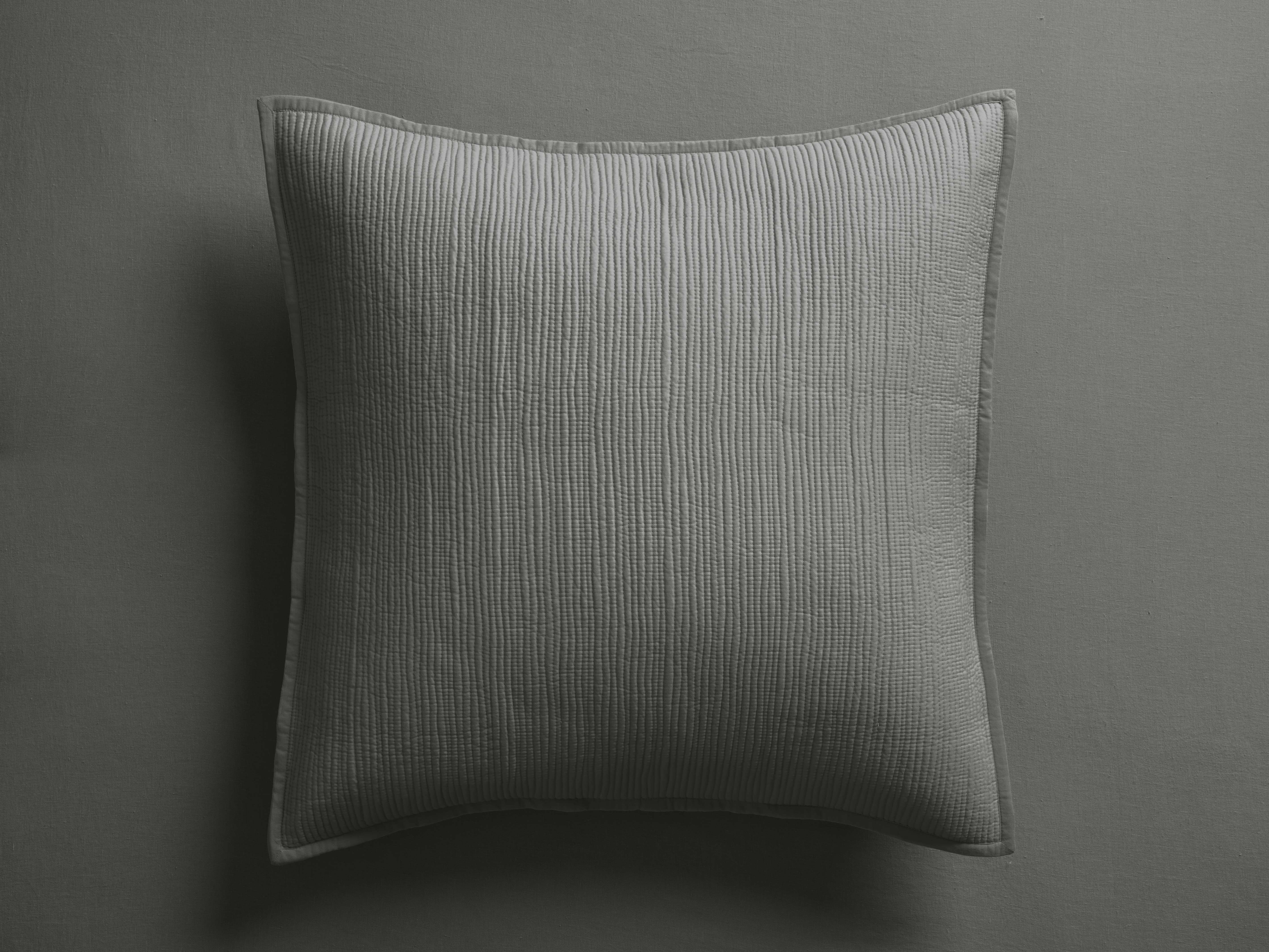 Mira Voile Sham in Charcoal