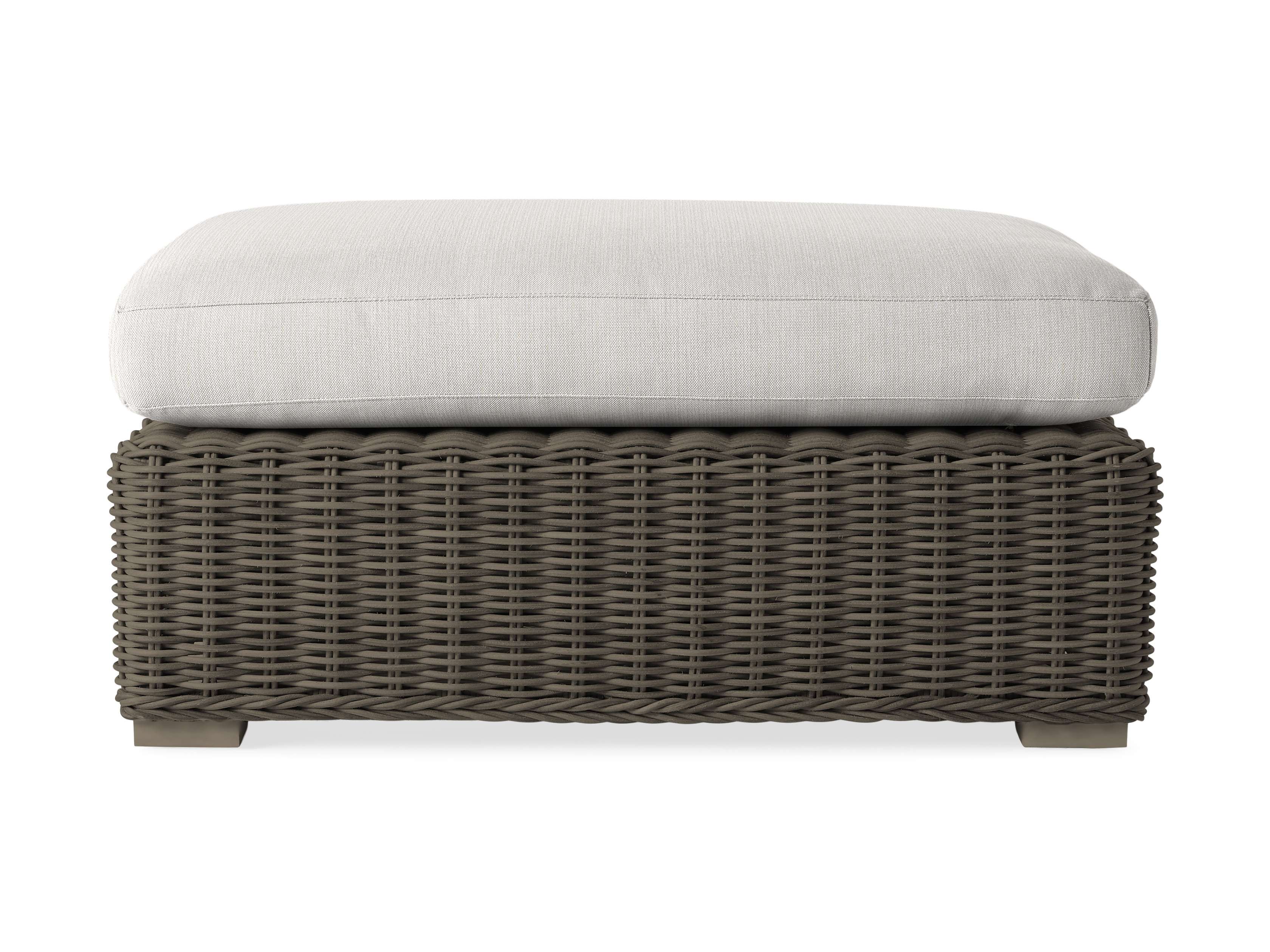 Montauk Outdoor Ottoman in Dry Bark