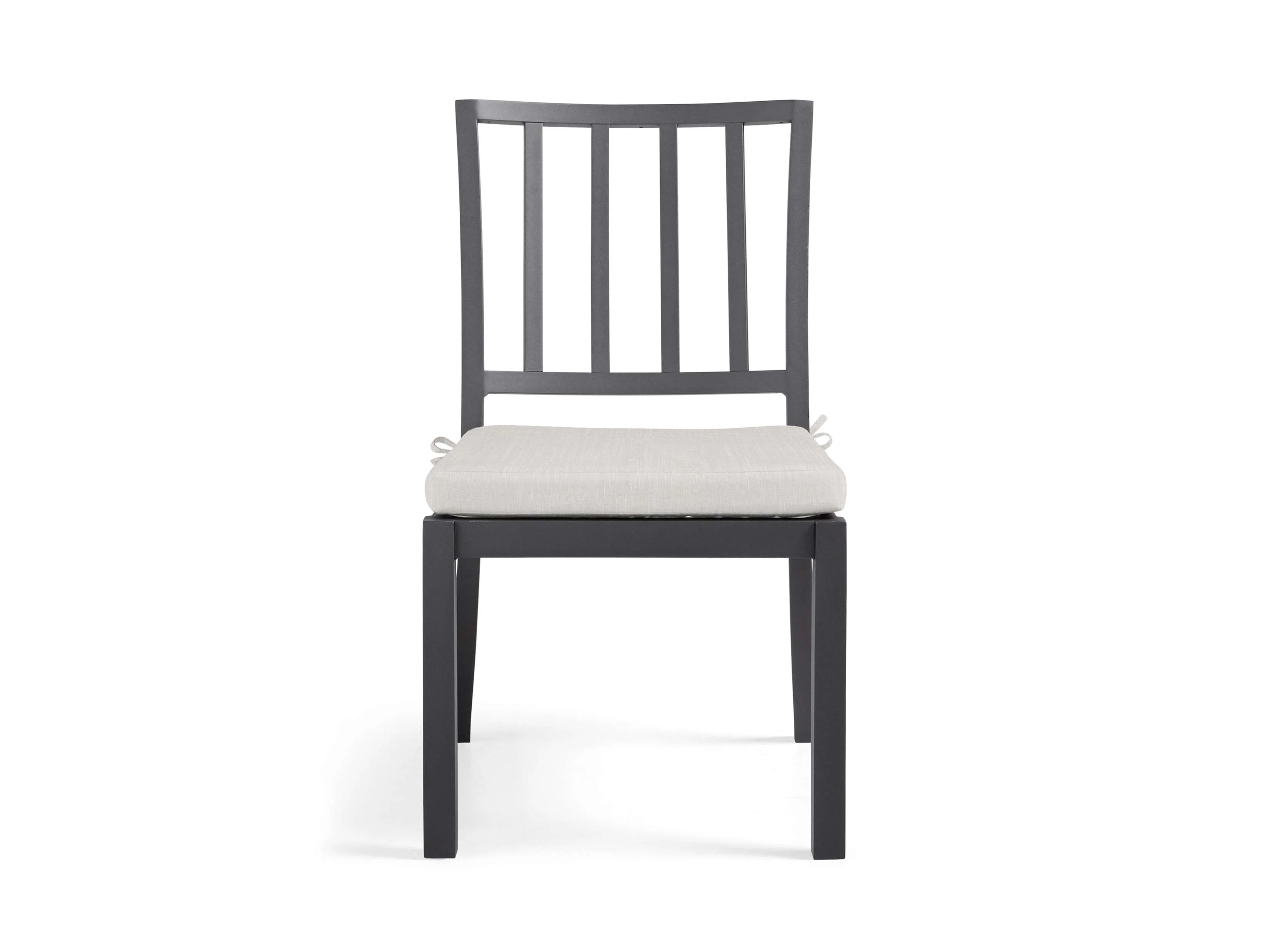 Montego Outdoor Aluminum Dining Side Chair in Starboard Snow
