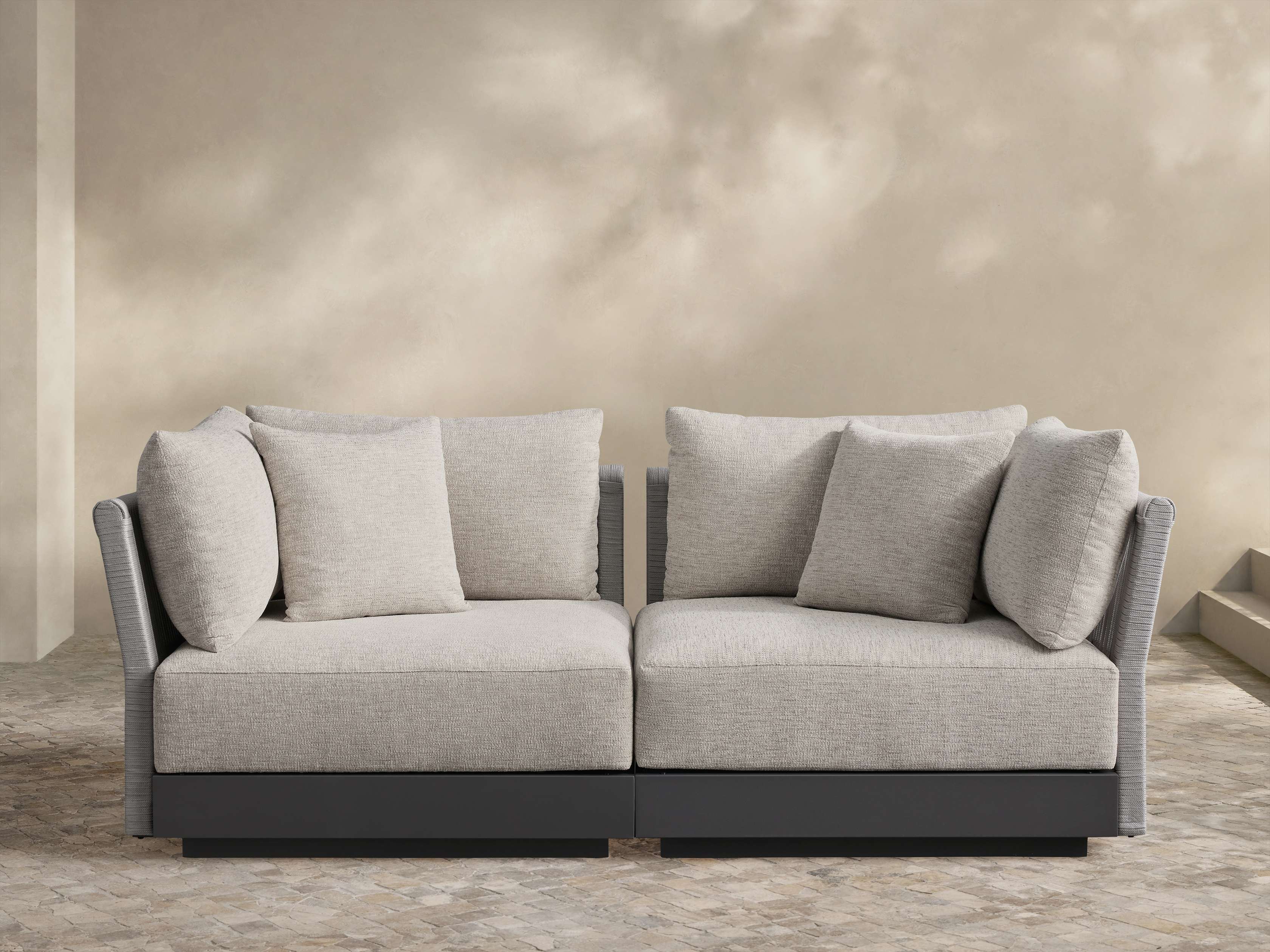 Naxos Outdoor Two-Piece Modular Sofa