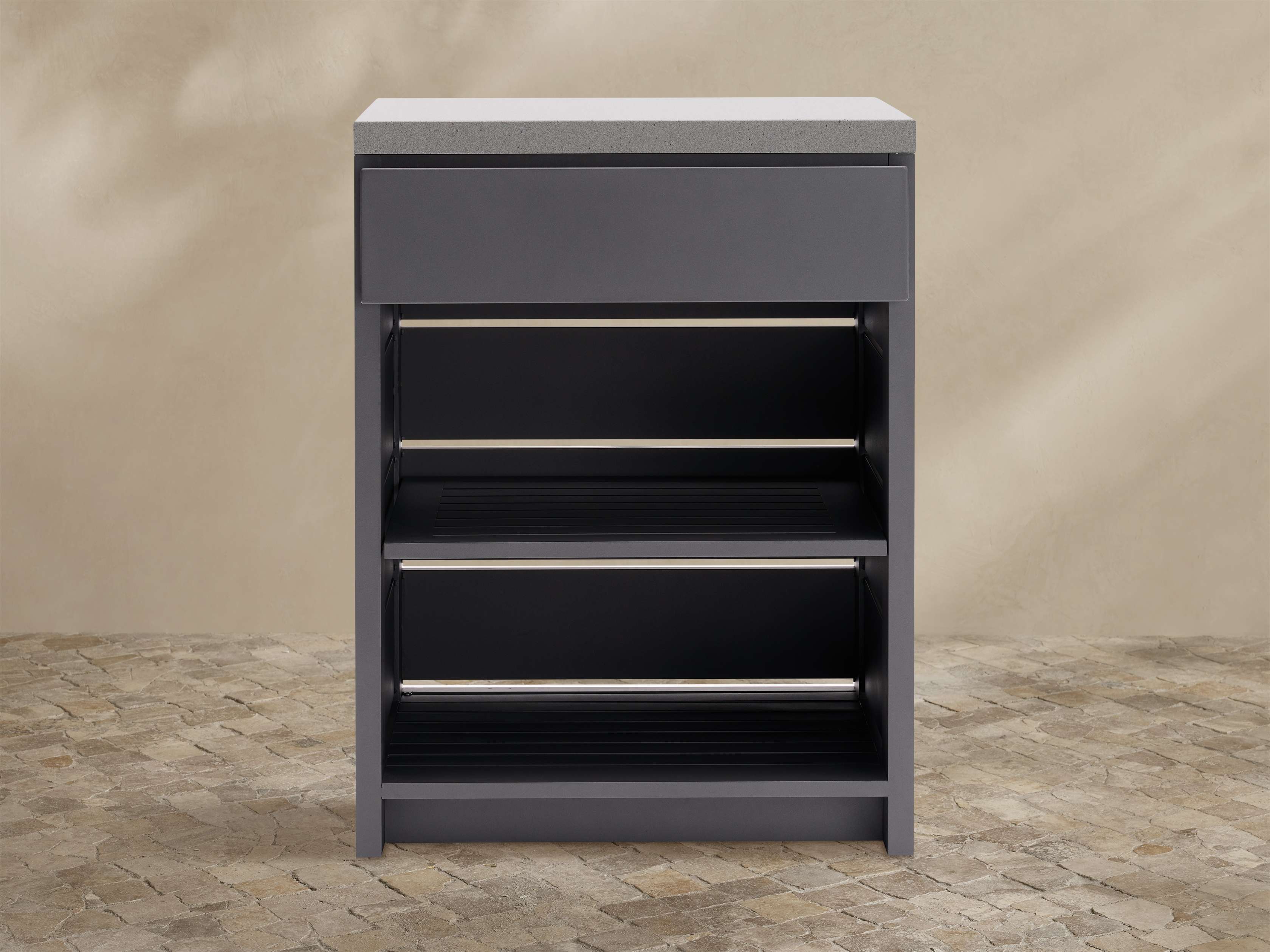 Outdoor Aluminum Modular Kitchen One Drawer Cabinet