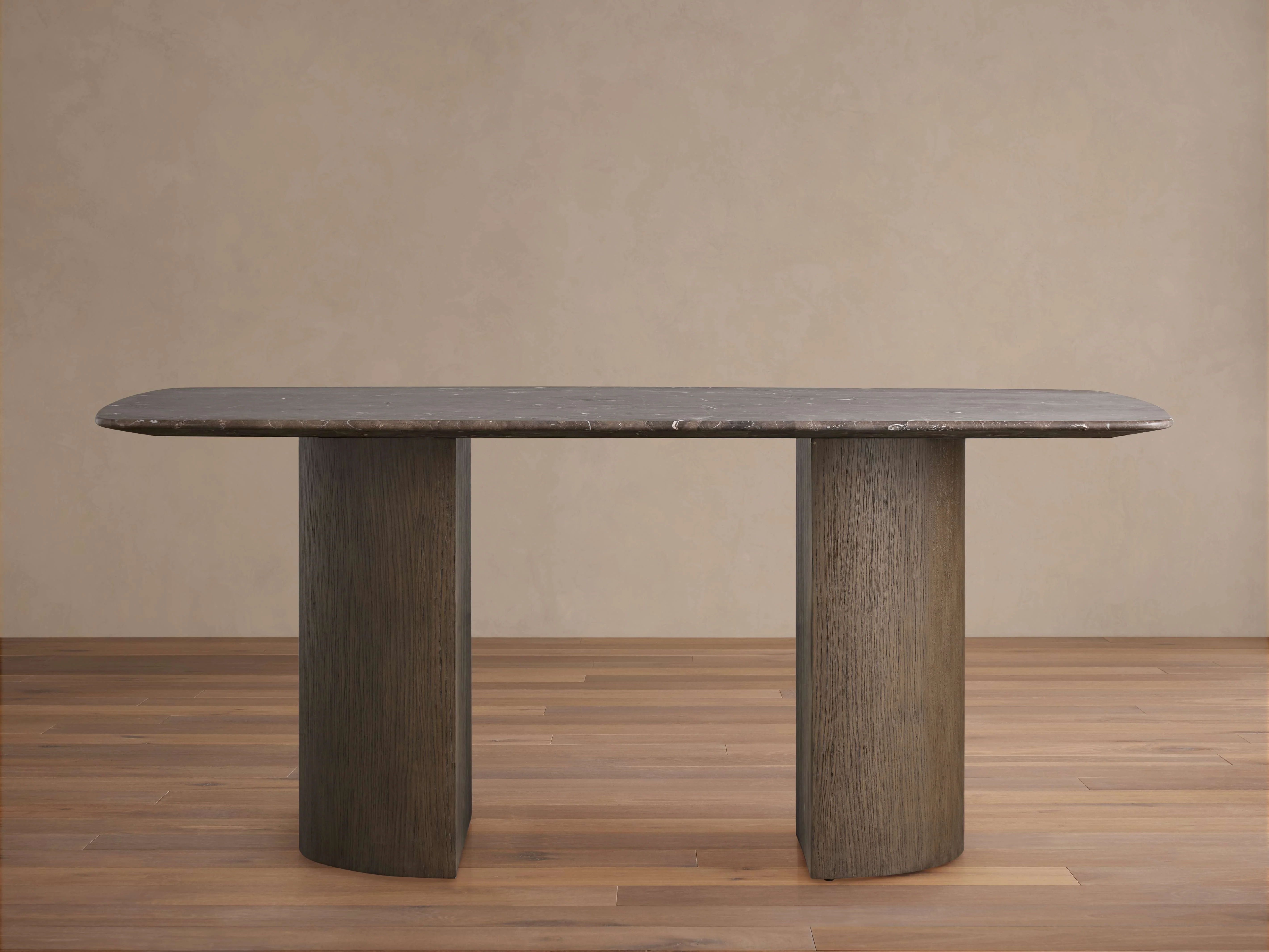 Saint Germain Stone Dining Table with Dauphine Base