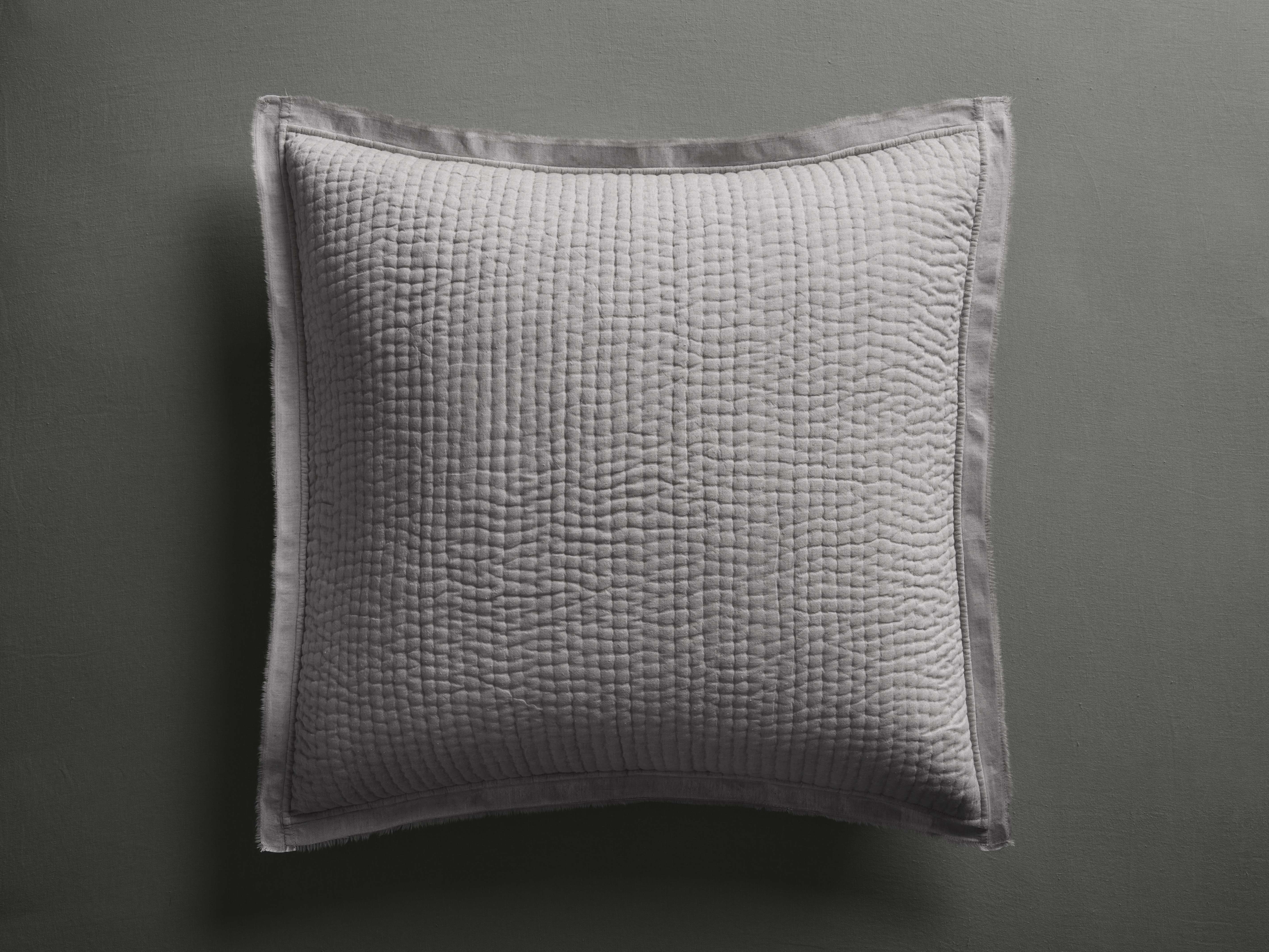 Tulaya Cotton Sham in Charcoal