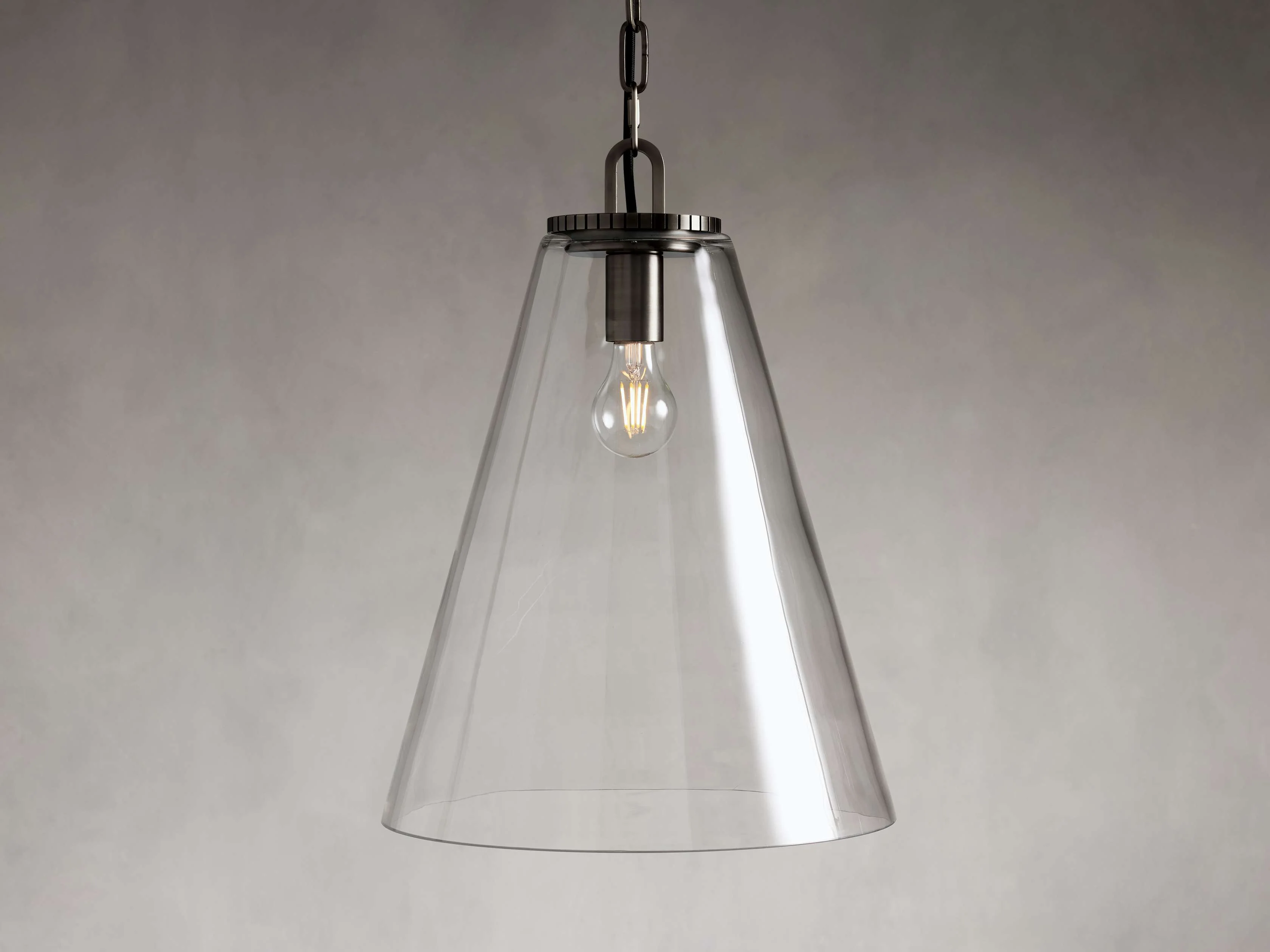 Wescott Medium Cone Pendant with Bronze Chain